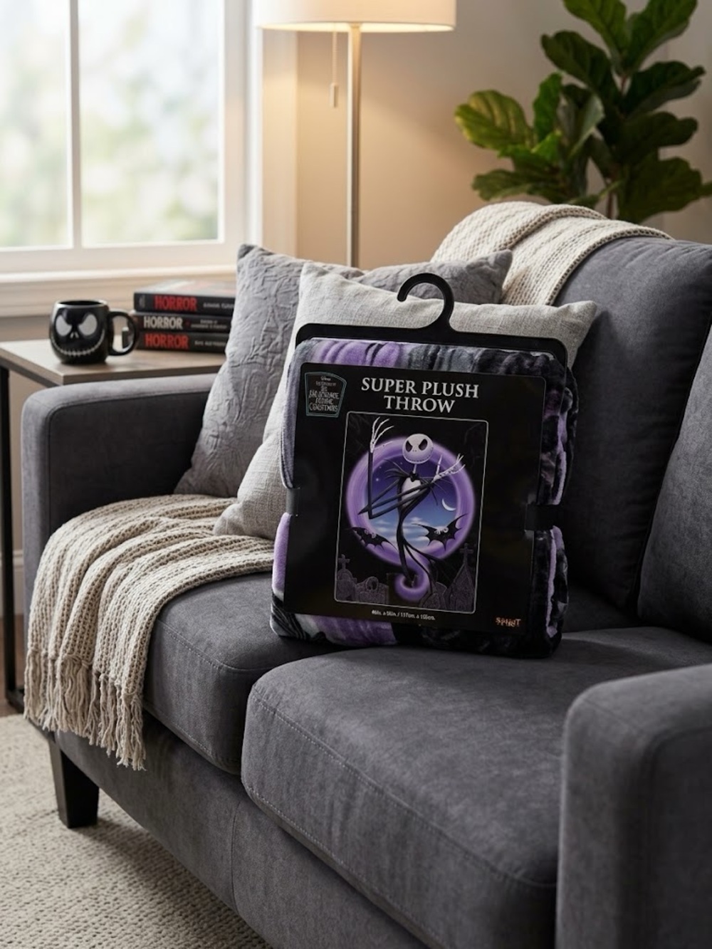 Disney Tim Burton's Nightmare Before Christmas Throw Blanket Jack Skellington